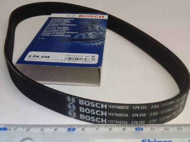 

Ремень генератора ручейковый ВАЗ 2110 8v, BOSCH (6PK698) 1987946034