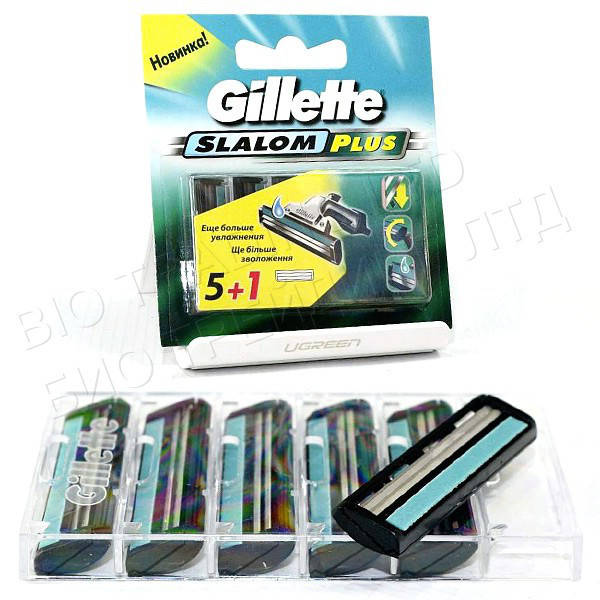 

Сменные кассеты Gillette Slalom Plus Original (5+1 шт) G0030