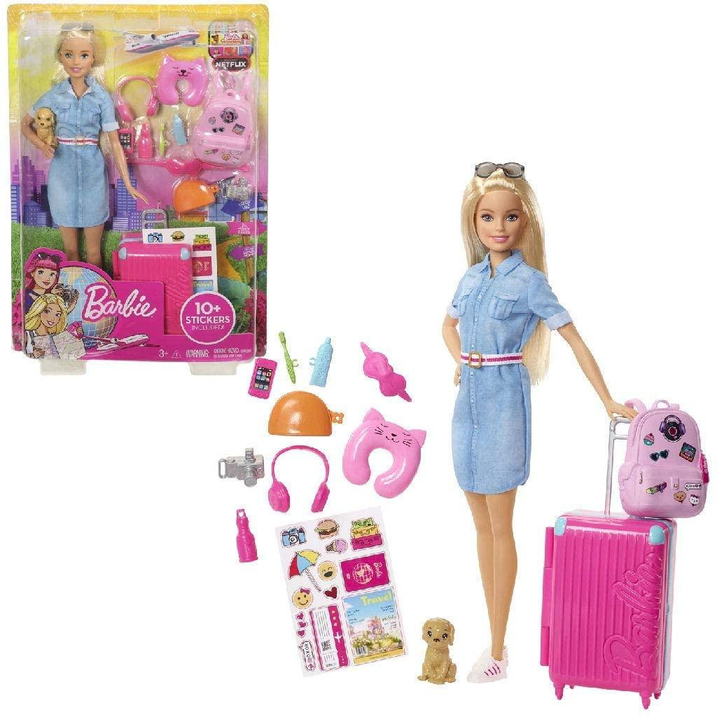 

Уценка коробки Кукла Барби Путешественница с чемоданом и со щенком Barbie Doll and Travel Set with Puppy