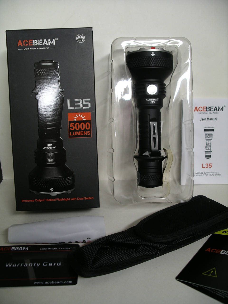 

Фонарь Acebeam L35 Cree XHP70.2 5000K тактический