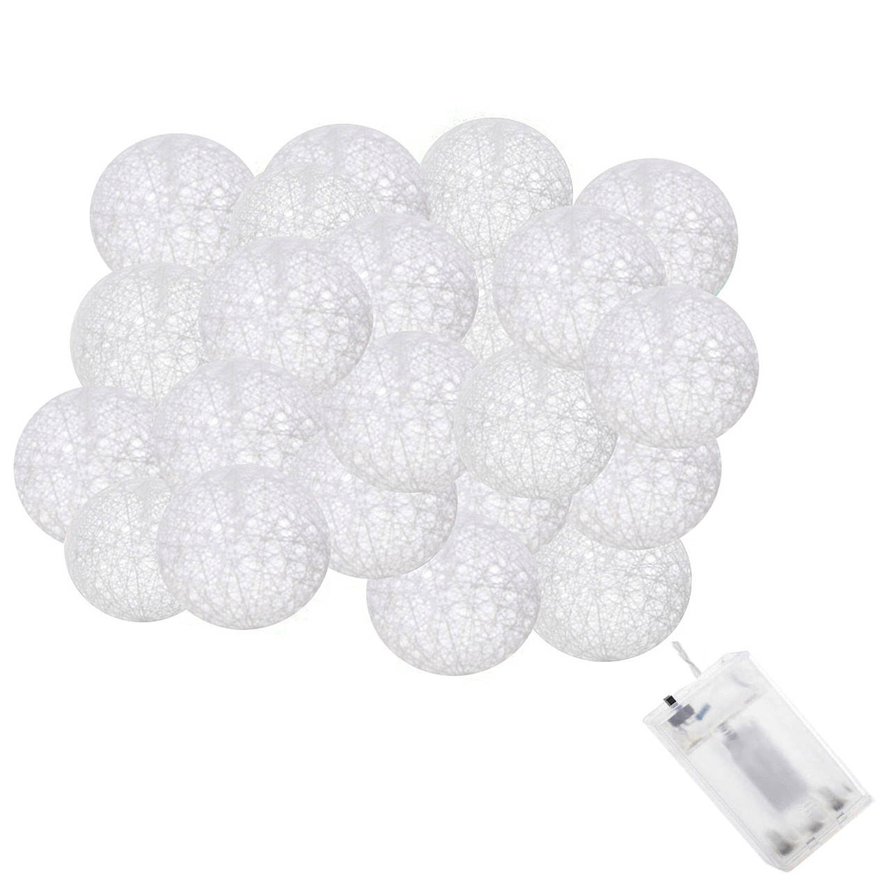 

Гирлянда на батарейках Springos Cotton Balls 6 м 30 LED CL0049 Warm White