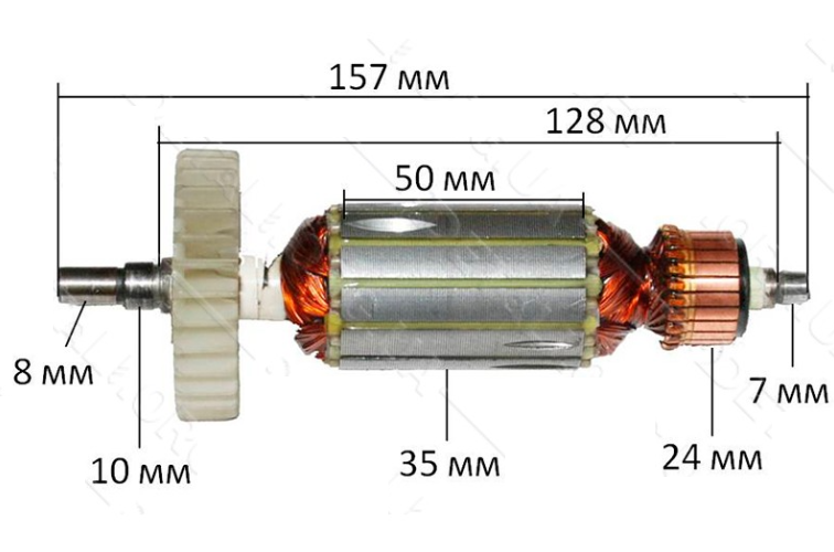 

Якорь болгарки Einhell 125 N1