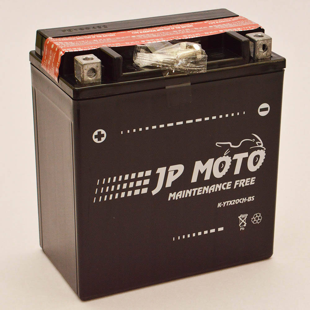 

Аккумулятор мотоциклетный JP Moto 18Ah-12v YTX20CH-BS (150х87х161), 12В, 18Ач, EN240А