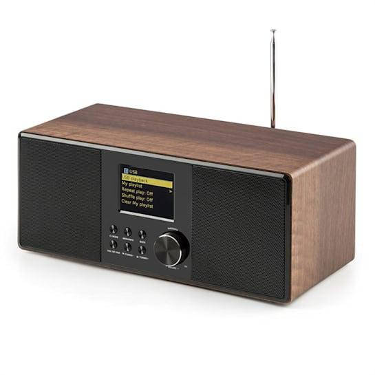 

Connect 120 Интернет-радио медиаплеер Bluetooth WLAN DAB / DAB + FM USB WiFi , орех , DAB / DAB +, FM RDS