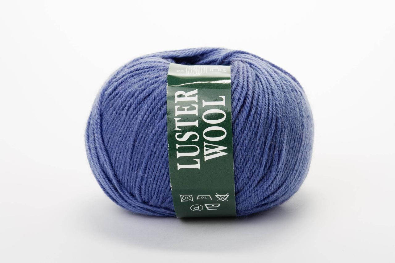 

Пряжа шерстяная Vita Luster Wool (50g), Color No.3381 насыщенный голубой