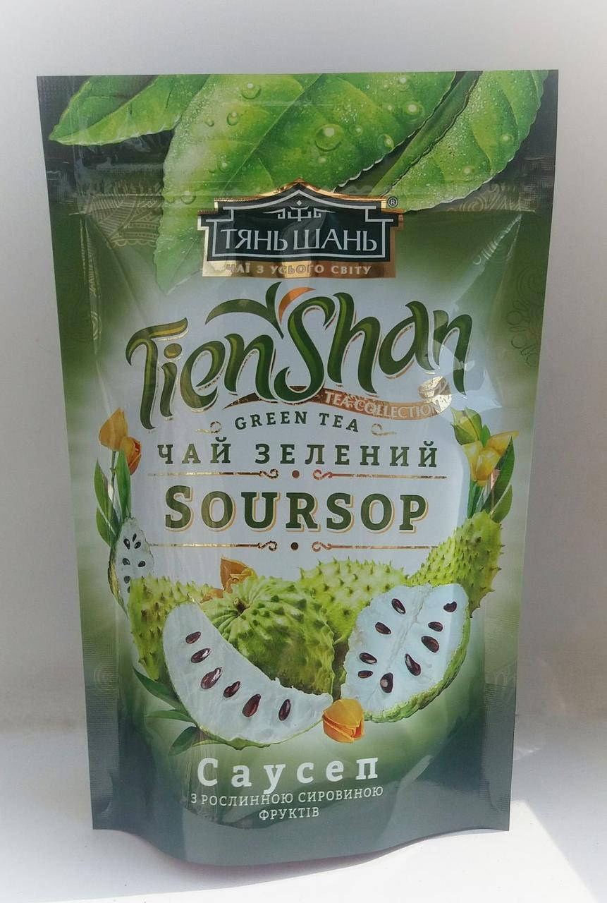 

Чай TienShan Soursop. Чай Тянь Шань Саусеп зеленый с саусепом 80г мягкая упаковка