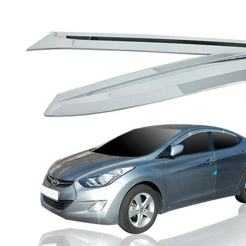 

Ветровики, дефлекторы окон хромированные Hyundai Elantra MD 2011-2015 (Auto Clover A481)