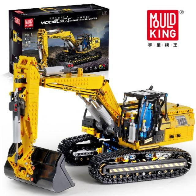 

Конструктор MOULD KING 13112 «Моторизированный Экскаватор Link-Belt 250x3 RC APP» с ДУ (Technic 2514) 1830 дет