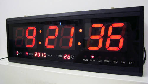 

Настенные электронные часы LED Clock JH-4622, часы,календарь, термометр