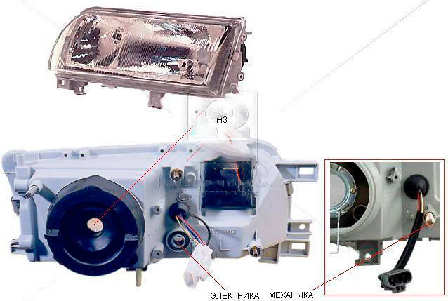 

Фара левая Nissan PRIMERA -96 P10 (пр-во TYC). 20-5046-A8-2B