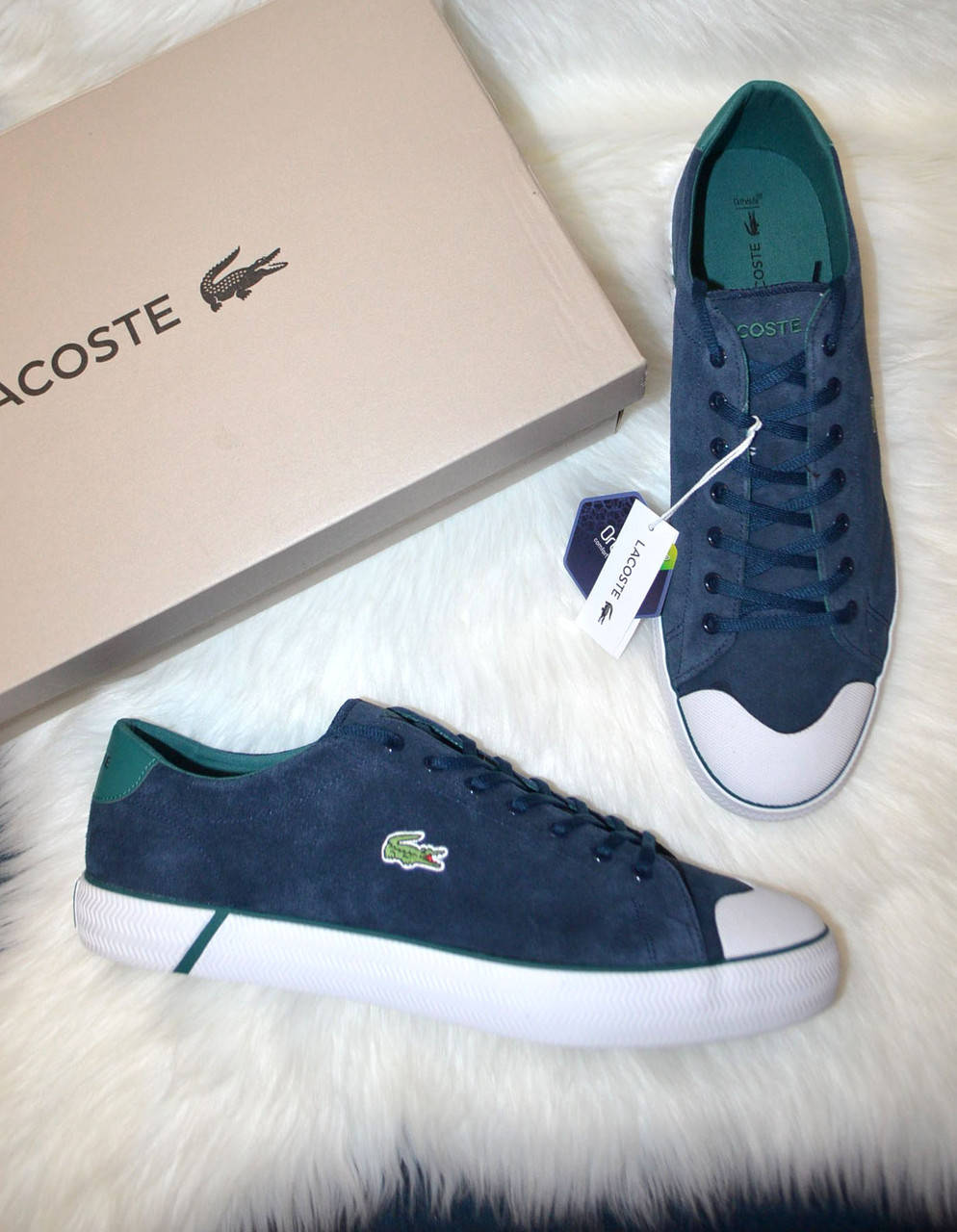 

Кожаные кеды кроссовки мужские Lacoste Gripshot 13US 47 размер