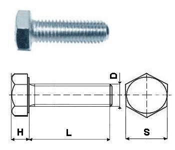 

Болт М6*100 цинк (уп.100шт.)