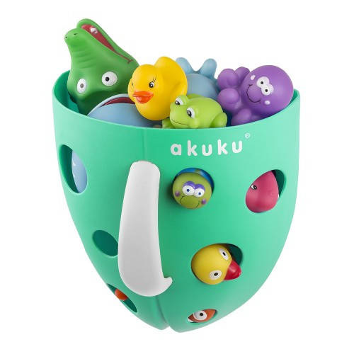 

Контейнер для игрушек в ванной A0431-GREEN