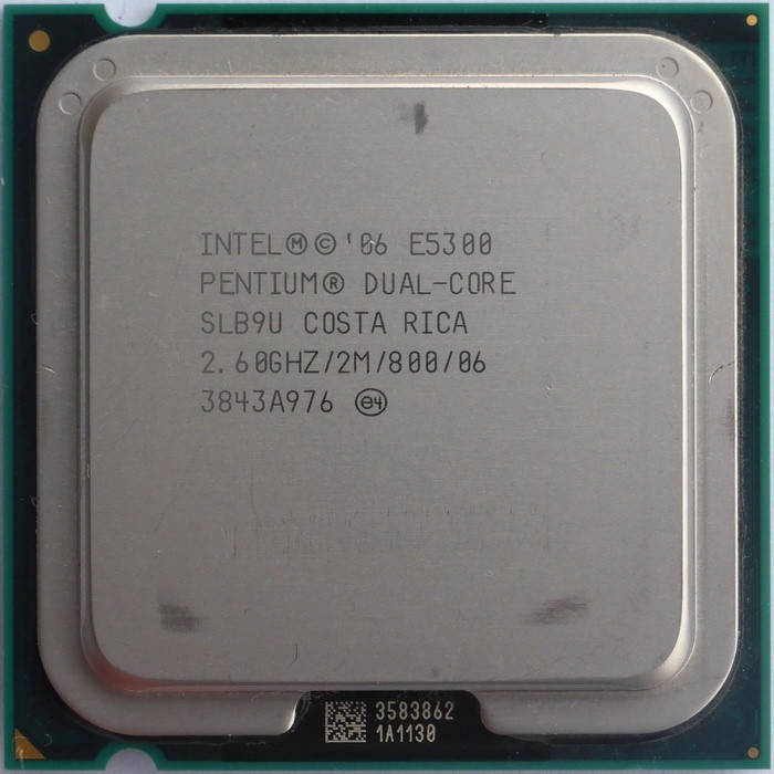 

Процессор Intel Pentium dual core E5300 2x2.6 GHz S775