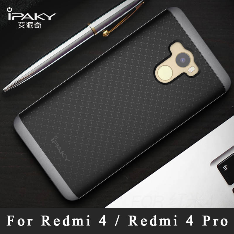 

Чехол Ipaky PC+TPU для Xiaomi RedMi 4 \ Grey, Темно-серый