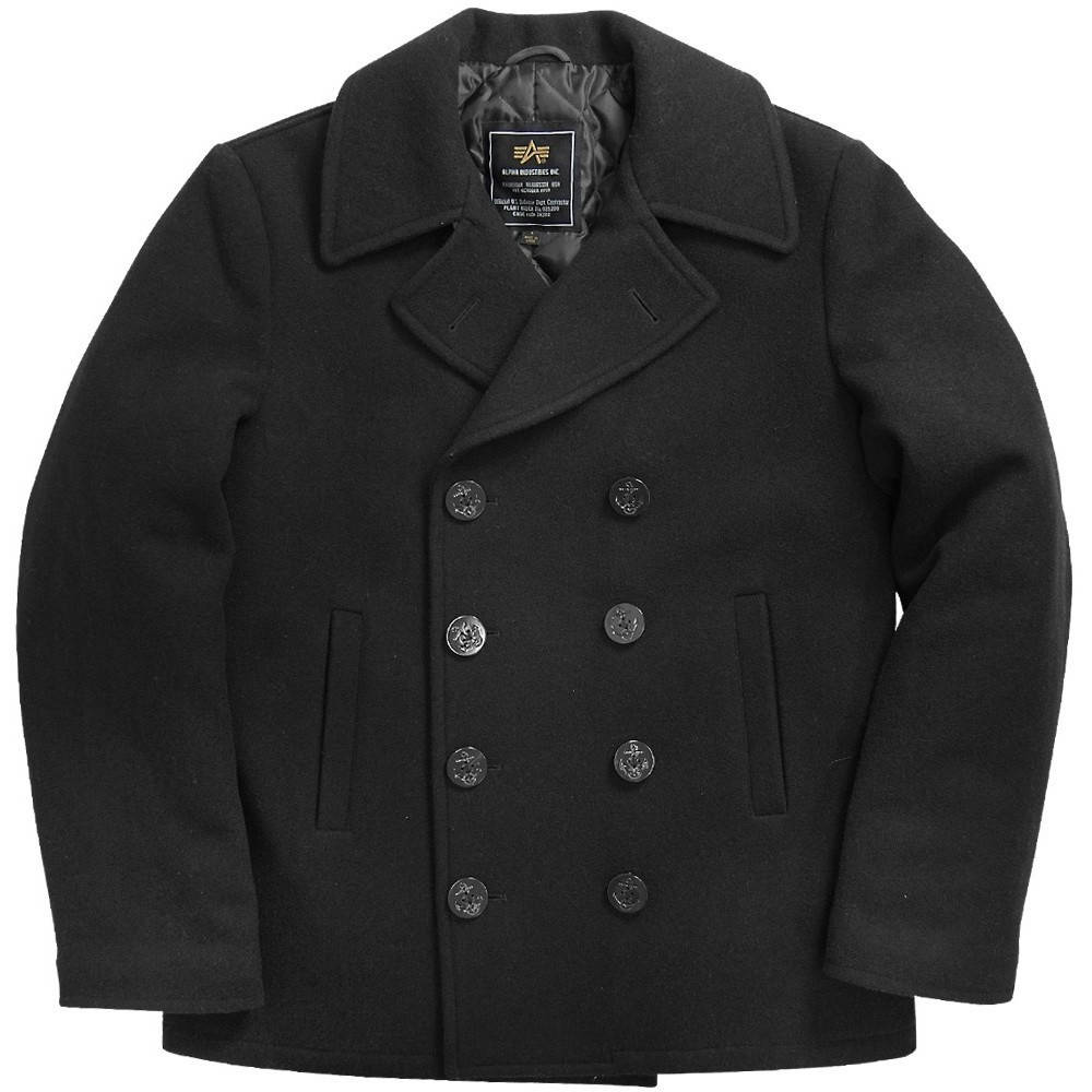 

Пальто бушлат Alpha Industries USN Navy Pea Coat MJN45032C1 (Black)