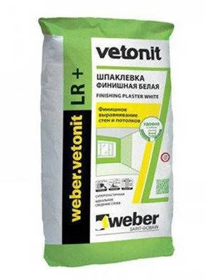 

Шпаклевка Vetonit LR+ финишная 20кг (Ветонит ЛР+), Белый