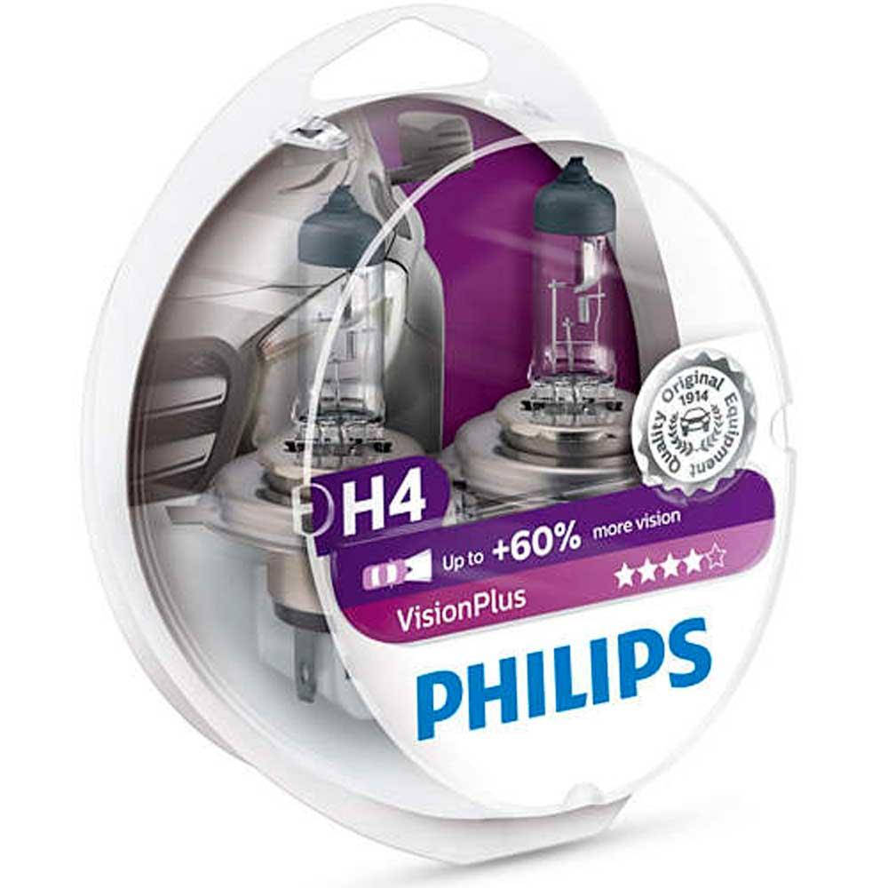 

Галогеновые лампы Philips H4 VisionPlus 12342VPS2 60/55W P43t