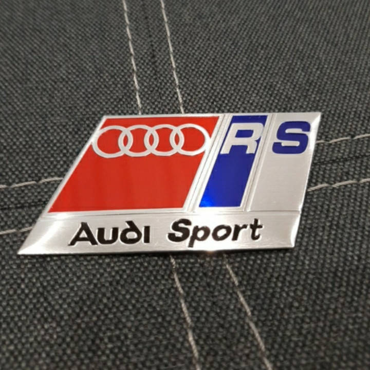 

Наклейка/ Шильдик/ Емблема на авто Audi sport SR 70×45 мм.blue.
