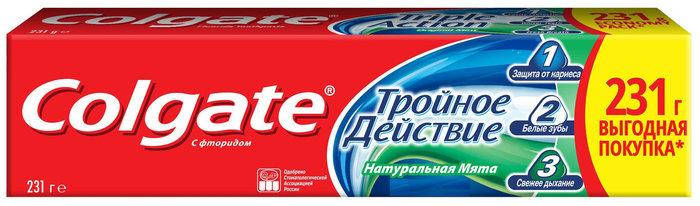 

Зубная паста COLGATE Колгейт Тройное действие 231 грамм.