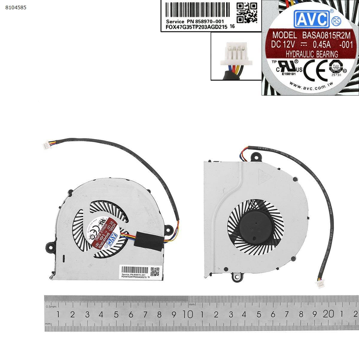 

Вентилятор для Asus GL503VD GL503VM GL703VD GL703VM FX63V FZ63VD FX63VD FX63VD7300 FX63VD7701, (12 вольт,