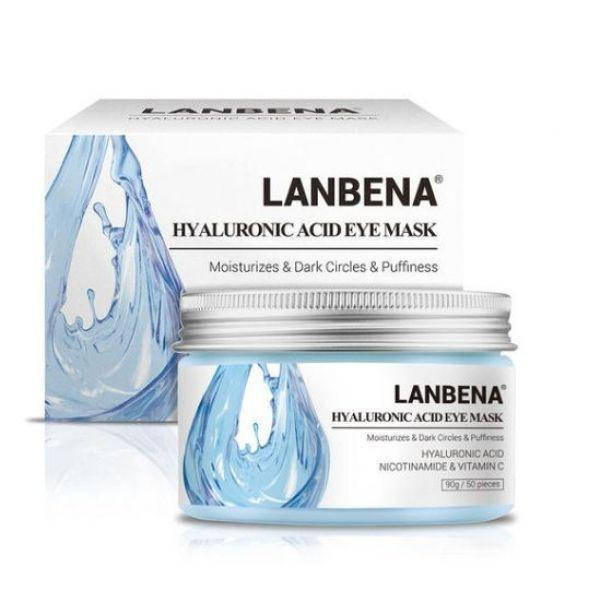 

Патчи под глаза LANBENA с гиалуроновой кислотой hyaluronic acid eye mask от отеков и темных кругов 50 шт