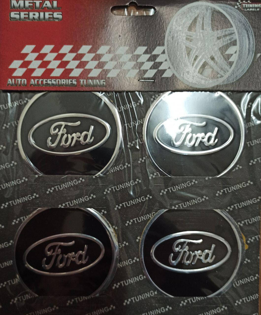 

Силиконовые наклейки на колпаки и диски Ford, Черный