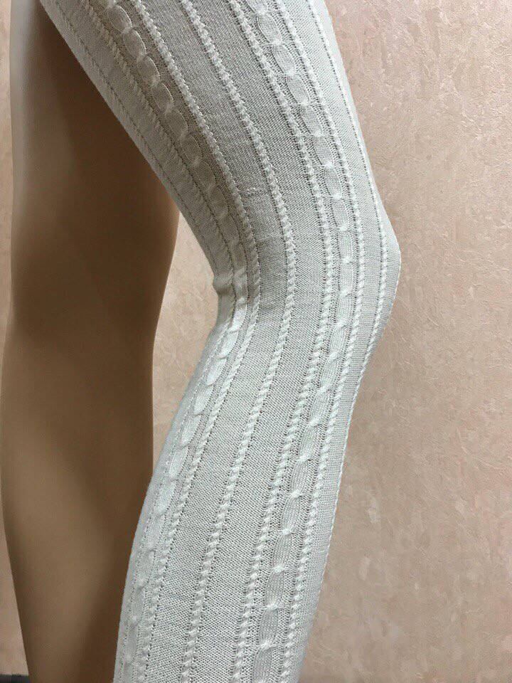 

Женские белые лосины с узором Calzedonia, S, Белый