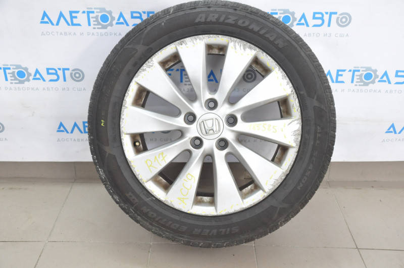 

Диск колесный R17 x 7j 5*114,3 Honda Accord 13-17 сильная бордюрка 42700-T2A-A92 Хонда Аккорд 2013-2017