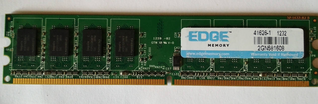 

2GB DDR2 800MHz PC2 6400U EDGE Memory 2Rx8 RAM (Intel/AMD) Оперативная память