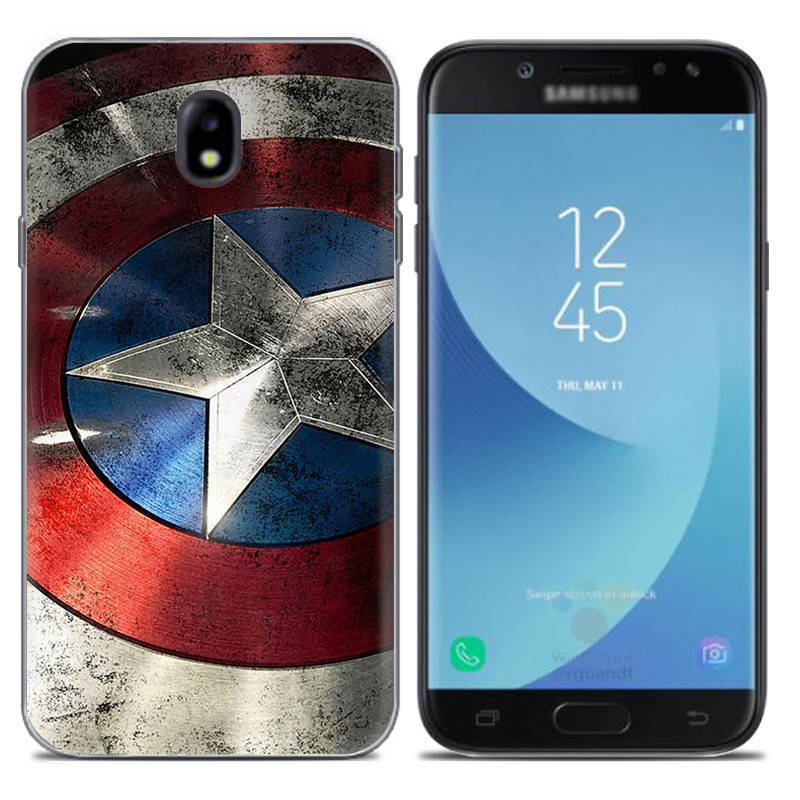 

Чехол-накладка TPU Image Captain America для Samsung Galaxy J7 2017/J730, Разные цвета