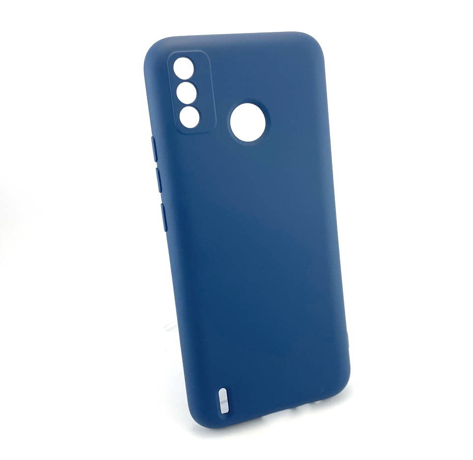 

Чехол для Tecno Spark 6 GO накладка бампер Avantis Full противоударный силиконовый синий
